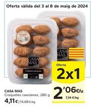 Oferta de Casa Mas - Croquetes Casolanes por 4,11€ en Caprabo