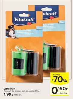Oferta de Vitakraft - Recanvi De Bosses Per A Gossos por 1,99€ en Caprabo