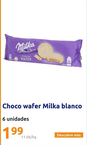 Oferta de Milka - Choco Wafer Blanco por 1,99€ en Action