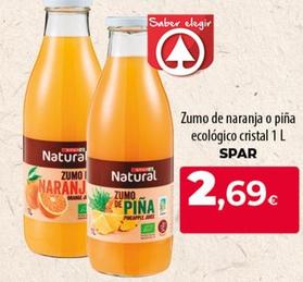 Oferta de Zumo ecológico por 2,69€ en Spar Tenerife