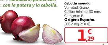 Oferta de Cebolla Morada por 1,29€ en Alcampo