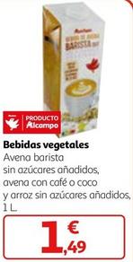 Oferta de Bebidas Vegetales por 1,49€ en Alcampo