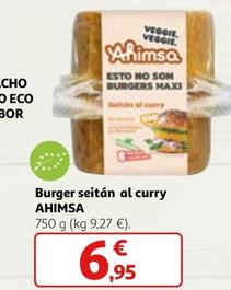 Oferta de Ahimsa - Burger Seitan Al Curry por 6,95€ en Alcampo