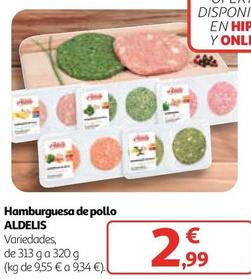 Oferta de Aldelis - Hamburguesa De Pollo por 2,99€ en Alcampo