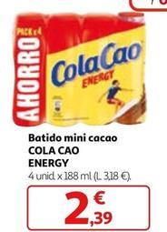 Oferta de Cola Cao - Batido Mini Cacao Energy por 2,39€ en Alcampo