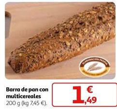 Oferta de Barra De Pan Con Multicereales por 1,49€ en Alcampo