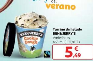 Oferta de Ben & Jerry's - Tarrina De Helado por 5,49€ en Alcampo