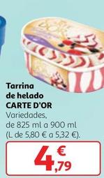 Oferta de Algida - Tarrina De Helado Carte D'or por 4,79€ en Alcampo