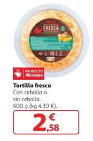 Oferta de Auchan - Tortilla Fresca por 2,58€ en Alcampo