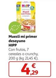 Oferta de Hipp - Muesli Mi Primer Desayuno por 4,29€ en Alcampo