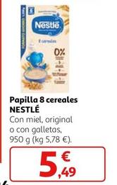 Oferta de Nestlé - Papilla 8 Cereales por 5,49€ en Alcampo