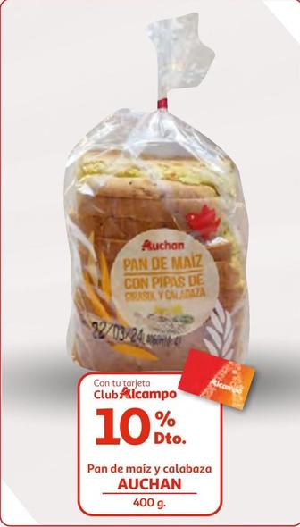 Oferta de Auchan - Pan De Maíz Y Calabaza por 3€ en Alcampo