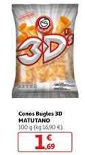 Oferta de Matutano - Conos Bugles 3d por 1,69€ en Alcampo