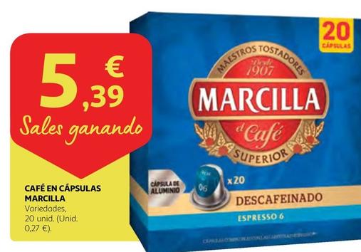 Oferta de Marcilla - Café En Cápsulas  por 5,39€ en Alcampo