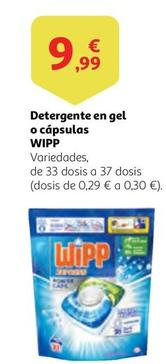 Oferta de Wipp - Detergente En Gel O Capsulas por 9,99€ en Alcampo