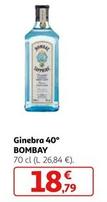 Oferta de Bombay - Ginebra 40° por 18,79€ en Alcampo