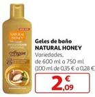 Oferta de Natural Honey - Geles De Baño por 2,09€ en Alcampo