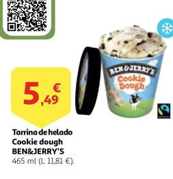 Oferta de Ben & Jerry's - Tarrina De Helado Cookie Dough por 5,49€ en Alcampo