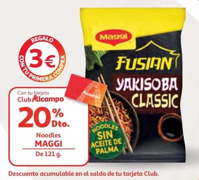Oferta de Maggi - Noodles por 3€ en Alcampo