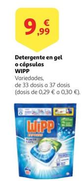 Oferta de Wipp - Detergente En Gel O Capsulas por 9,99€ en Alcampo