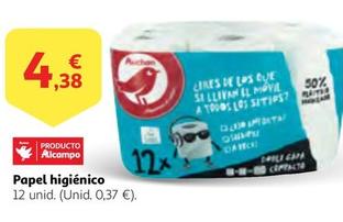 Oferta de Auchan - Papel Higienico por 4,38€ en Alcampo