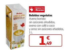 Oferta de Auchan - Bebidas Vegetales por 1,49€ en Alcampo
