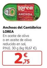 Oferta de Lorea - Anchoas Del Cantabrico En Aceite De Oliva o En Aceite De Oliva  por 2,75€ en Alcampo