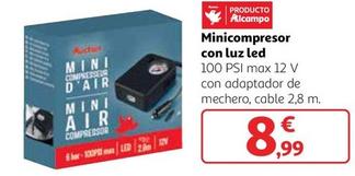 Oferta de Alcampo - Minicompresor Con Luz Led por 8,99€ en Alcampo