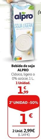 Oferta de Alpro - Bebida De Soja por 1,99€ en Alcampo