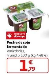 Oferta de Postre De Soja Fermentada por 1,79€ en Alcampo