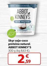 Oferta de Abbot Kinney's - Skyr Soja-coco Proteina Natural por 2,59€ en Alcampo