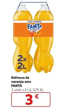 Oferta de Fanta - Refresco De Naranja Zero por 3€ en Alcampo