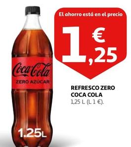 Oferta de Coca-cola - Refresco Zero por 1,25€ en Alcampo