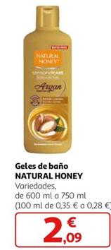 Oferta de Natural Honey - Geles De Baño por 2,09€ en Alcampo