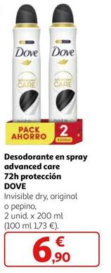 Oferta de Dove - Desodorante En Spray Advanced Care 72h Proteccion por 6,9€ en Alcampo
