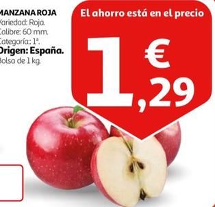 Oferta de Manzana Roja por 1,29€ en Alcampo