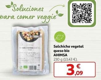 Oferta de Salchichas - Salchicha Vegetal Queso Bio por 3,09€ en Alcampo