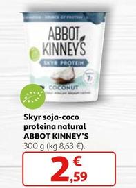 Oferta de Abbot Kinney's - Skyr Soja-coco Proteina Natural  por 2,59€ en Alcampo