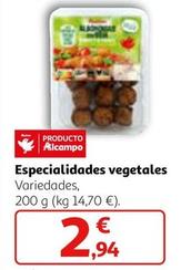 Oferta de Auchan - Especialidades Vegetales por 2,94€ en Alcampo