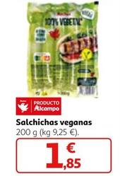 Oferta de Auchan - Salchichas Veganas por 1,85€ en Alcampo