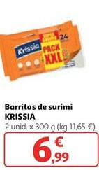 Oferta de Krissia - Barritas De Surimi por 6,99€ en Alcampo