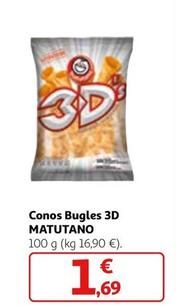 Oferta de Matutano - Conos Bugles 3D por 1,69€ en Alcampo