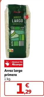 Oferta de Auchan - Arroz Largo Primera por 1,29€ en Alcampo