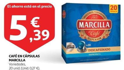Oferta de Marcilla - Cafe En Capsulas por 5,39€ en Alcampo