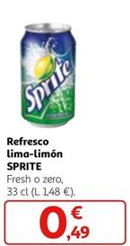 Oferta de Sprite - Refresco Lima-Limon por 0,49€ en Alcampo