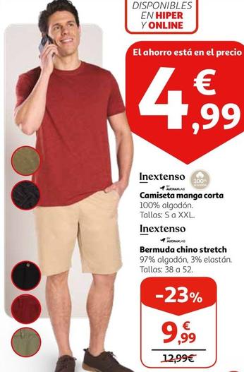 Oferta de Inextenso - Camiseta Manga Corta por 4,99€ en Alcampo