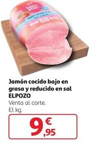 Oferta de Elpozo - Jamón Cocido Bajo En Grasa Y Reducido En Sal por 9,95€ en Alcampo