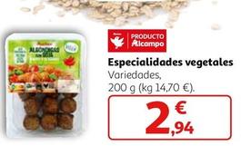 Oferta de Especialidades Vegetales por 2,94€ en Alcampo