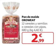 Oferta de Oroweat - Pan De Molde por 2,99€ en Alcampo