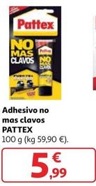 Oferta de Pattex - Adhesivo No Mas Clavos  por 5,99€ en Alcampo